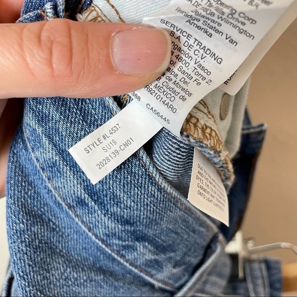 Madewell Rigid Denim A-Line Mini Skirt in Hughes Wash Size 24 - Picture 9 of 10